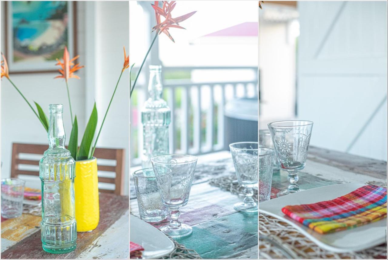 Bungalow Vanille Pacane - Vue Mer Avec Spa Prive Les Trois-Ilets Exteriér fotografie