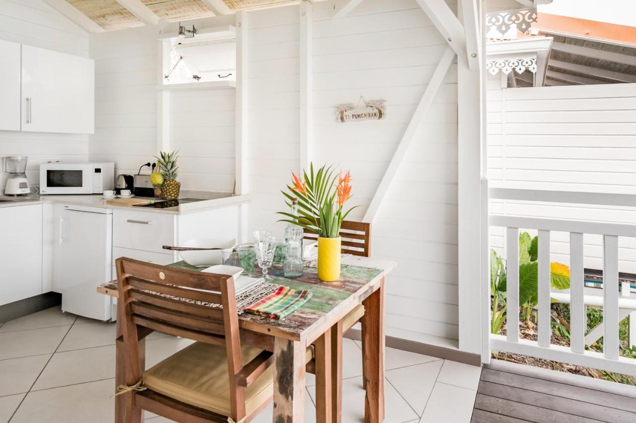 Bungalow Vanille Pacane - Vue Mer Avec Spa Prive Les Trois-Ilets Exteriér fotografie