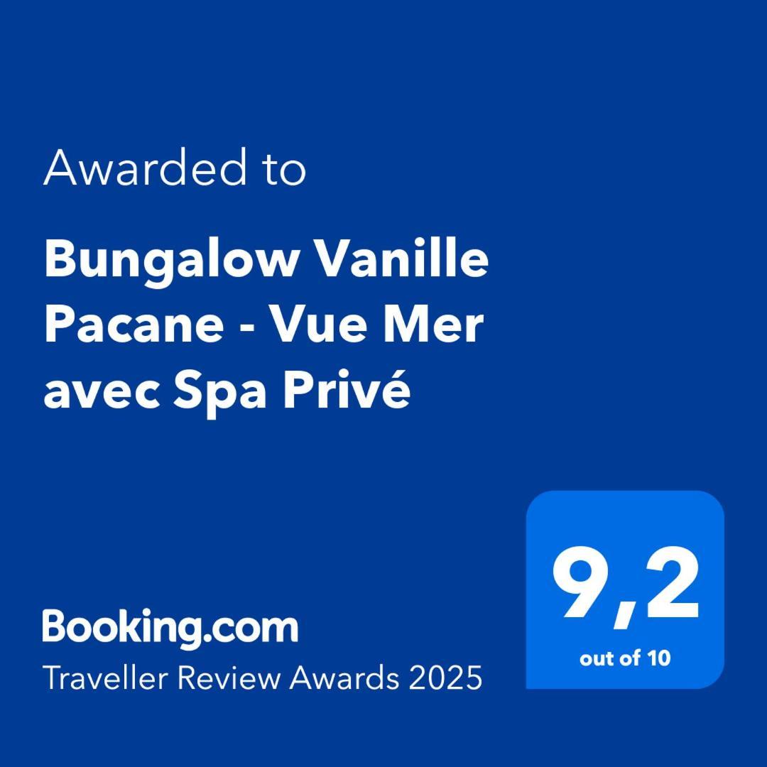 Bungalow Vanille Pacane - Vue Mer Avec Spa Prive Les Trois-Ilets Exteriér fotografie